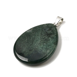 Natural Moss Agate Pendants&nbsp;G-F820-14P-18
