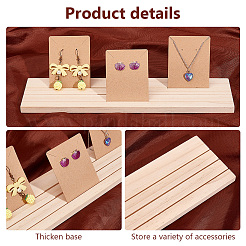 Wood Holder Stand for Earring Display Card&nbsp;ODIS-WH0038-81