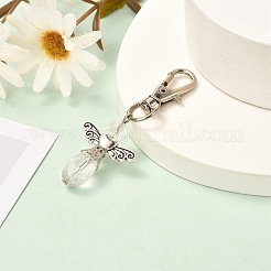 Faceted Teardrop Glass Pendants&nbsp;HJEW-JM00536-01