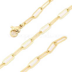 Brass Paperclip Chains Necklaces for Women&nbsp;NJEW-D302-69G