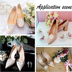 Alloy Rhinestone Shoe Clip Findings&nbsp;FIND-FG0001-02P
