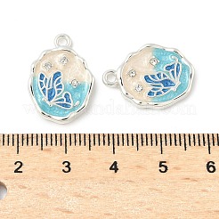 Alloy Enamel Pendants&nbsp;PALLOY-F316-09S