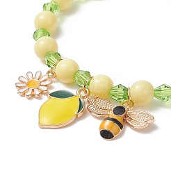 Acrylic Beaded Stretch Bracelet&nbsp;BJEW-JB08770