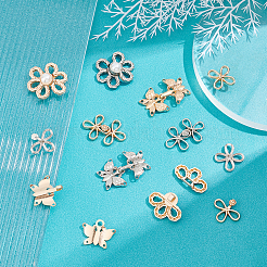 24 Sets 6 Style Alloy Snap Lock Clasps&nbsp;FIND-PH0005-36