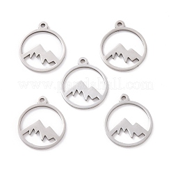 Non-Tarnish 201 Stainless Steel Laser Cut Pendants&nbsp;STAS-S105-T901-1