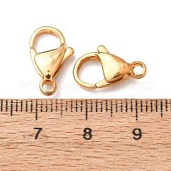 304 Stainless Steel Lobster Claw Clasps&nbsp;STAS-R050-15x9mm-02