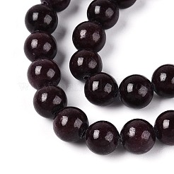 Dyed Natural Mashan Jade Round Beads Strands&nbsp;G-T139-8mm-67I