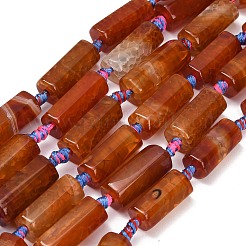 Natural Dragon Veins Agate Beads Strands&nbsp;GG-CBAD37B-01