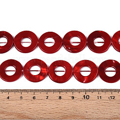Spray Painted Natural Freshwater Shell Beads Strands&nbsp;SHEL-T020-16