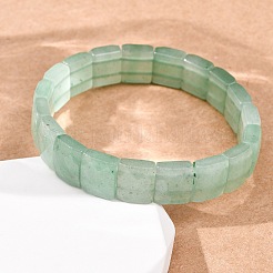Natural Green Aventurine Faceted Beaded Stretch Bracelets for Women&nbsp;BJEW-K251-08J