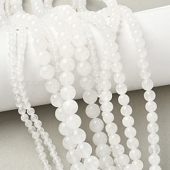 Natural White Jade Bead Strands&nbsp;G-G666-07A