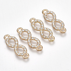 Alloy Rhinestone Links connectors&nbsp;X-ALRI-T004-20G