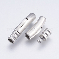 Tarnish Resistant 304 Stainless Steel Bayonet Clasps&nbsp;X-STAS-E427D-4P