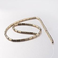 Electroplate Non-magnetic Synthetic Hematite Bead Strands&nbsp;G-F300-37C-06
