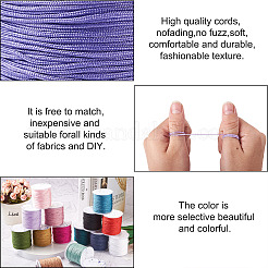 5 Rolls 5 Colors Nylon Braided Cord&nbsp;NWIR-YS0001-01B