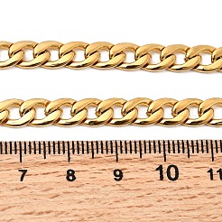 6MM 304 Stainless Steel Cuban Link Chain Necklaces for Women Men&nbsp;NJEW-B134-01A-G