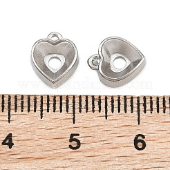 304 Stainless Steel Charm Rhinestone Settings&nbsp;SA-CBAC865-06B-P