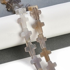 Natural Grey Agate Beads Strands&nbsp;G-I369-A19-02