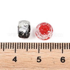 Handmade Foil Glass Beads&nbsp;FOIL-T009-01