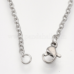 Non-Tarnish 201 Stainless Steel Pendant Necklaces&nbsp;NJEW-T009-JN056-1-40