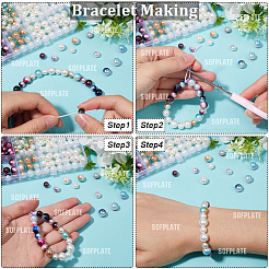 1890Pcs Two Tone ABS Plastic Imitation Pearl Beads Sets&nbsp;DIY-WH20010-19A