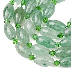 Natural Green Quartz Beads Strands&nbsp;G-G453-C05-8x13mm