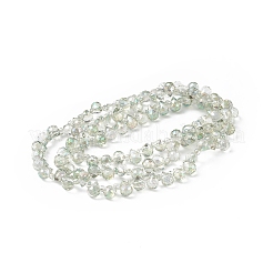 Transparent Electroplate Glass Beads Strands&nbsp;EGLA-F152A-FR03