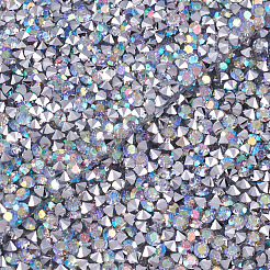 Glitter Resin Hotfix Rhinestone(Hot Melt Adhesive On The Back)&nbsp;OCOR-TA0002-02-40mm