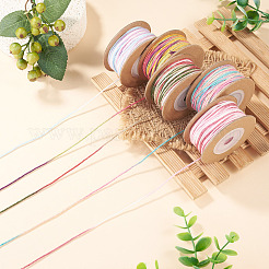 5 Rolls 5 Colors Segment Dyed Macrame Cotton Cord&nbsp;OCOR-TA0004-05A