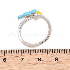 Brass Cuff Open Rings for Women&nbsp;KK-CBA17E5-03P-02