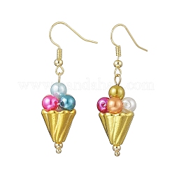 Ice Cream Alloy Acrylic Dangle Earrings&nbsp;EJEW-TA00766