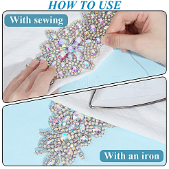 2Pcs Polyester Clothing Sew on Patches&nbsp;PATC-GF0002-06A