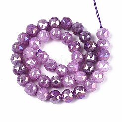 Anti-Tarnish Electroplate Glass Beads Strands&nbsp;GLAA-N064-10mm-07