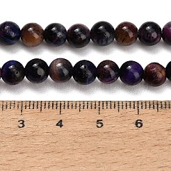 Natural Tiger Eye Beads Strands&nbsp;G-F591-18-6mm-10
