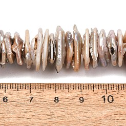 Natural Baroque Keshi Pearl Beads Strands&nbsp;PEAR-S018-05D-01
