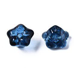 Transparent Spray Painted Glass Beads&nbsp;GGLA-S054-011A-03