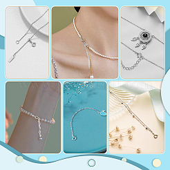 10Pcs 2 Styles 925 Sterling Silver Spring Ring Clasps&nbsp;STER-GA0001-21