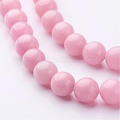 Natural Mashan Jade Round Beads Strands&nbsp;G-D263-8mm-M