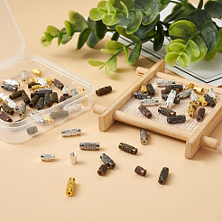 120Sets 6 Styles Column Brass Screw Clasps&nbsp;KK-KS0001-22