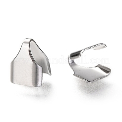 Tarnish Resistant 304 Stainless Steel Folding Crimp Ends&nbsp;LS-STAS-G122-06P