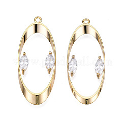 Brass Rhinestone Pendants&nbsp;KK-N216-413