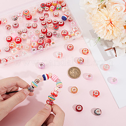2Set 2 Colors Acrylic & Resin & Polymer Clay Rhinestone European Beads&nbsp;FIND-UN0015-83