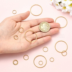 15Pcs 3 Styles 304 Stainless Steel Open Jump Rings&nbsp;STAS-YW0011-26