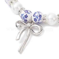 Brass Bowknot Charm Bracelets&nbsp;BJEW-JB12905