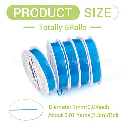 5 Rolls Round Elastic Crystal Thread&nbsp;EW-TA0001-11B
