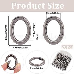 20Pcs Zinc Alloy Spring Gate Rings&nbsp;FIND-SP0004-30B