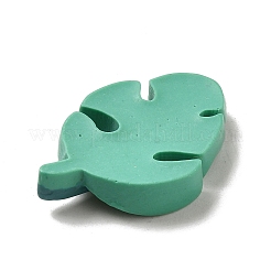 Cute Opaque Resin Leaf Cabochons&nbsp;RESI-L040-02D