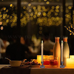 24Pcs Plastic Tall Candlestick Holder&nbsp;CAND-DR0001-01A