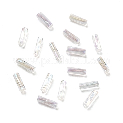 10G Ceylon Glass Twist Bugle Beads&nbsp;X-SEED-L012-01I