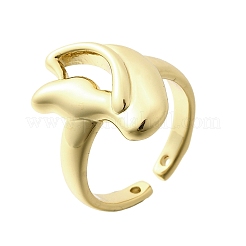Brass Cuff Rings for Women&nbsp;RJEW-G347-16G
